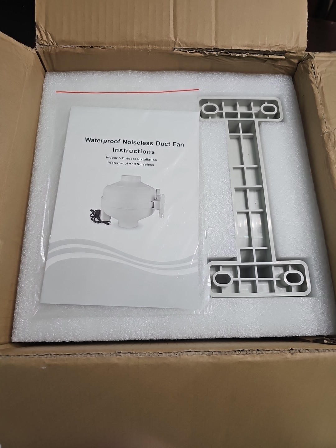 4 inch Radon Fan Installation Kit - 2 Speed Radon Mitigation Fan 260/188CFM...
