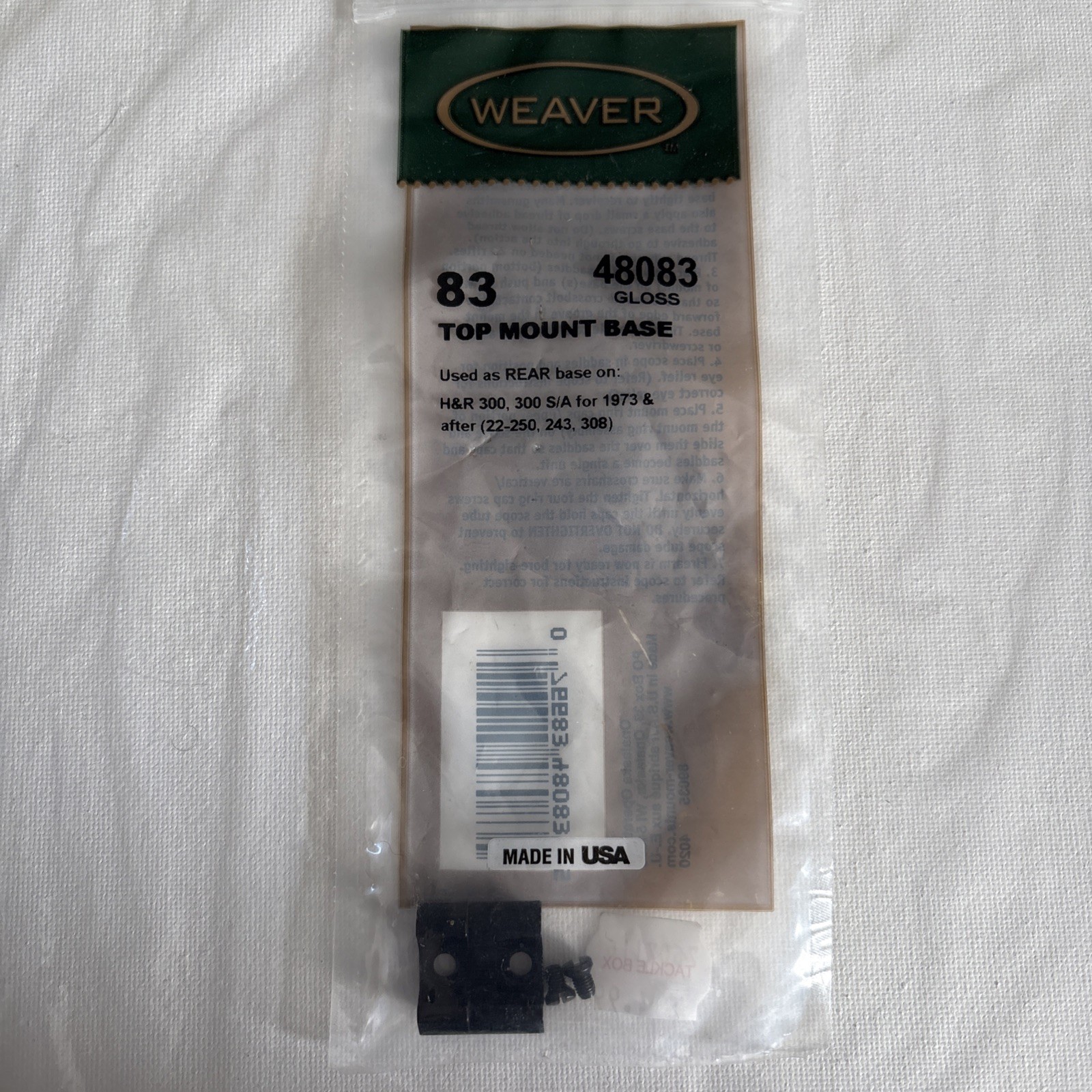 Weaver Top Mount Base #83