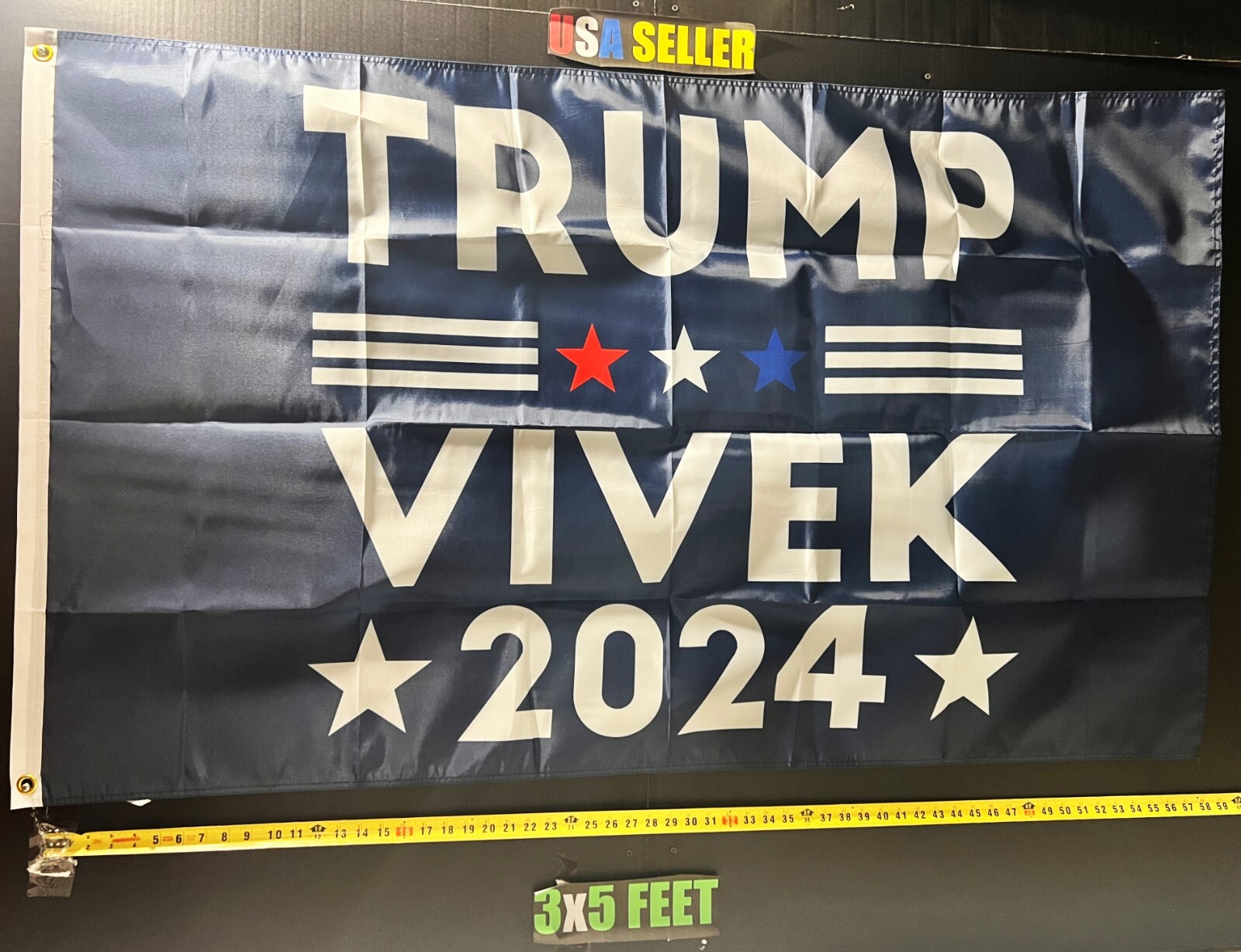 Donald Trump Flag FREE USA SHIP 3star Vivek Ramaswamy Save America USA Sign 3x5'