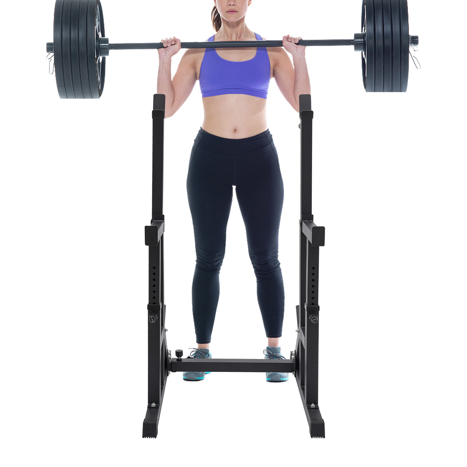 Barbell Rack Adjustable Barbell Weight Stand Multi-function Rack Home Gym