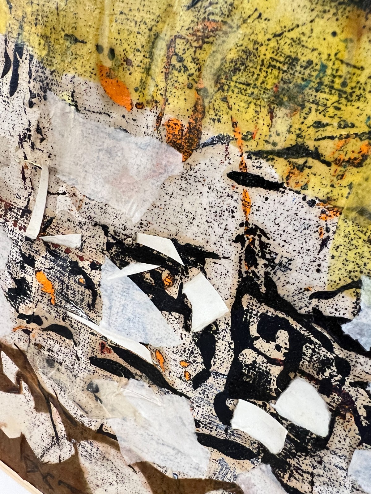 Gladys Goldstein Mixed Media Gold Forms c1957