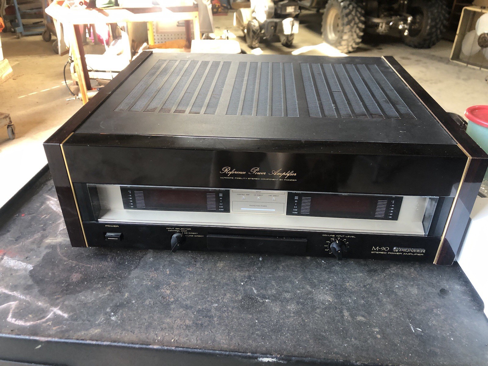 Pioneer Elite M-90 Stereo Amplifier 200W/Ch HIFI Dual Mono  For Parts Or Repair