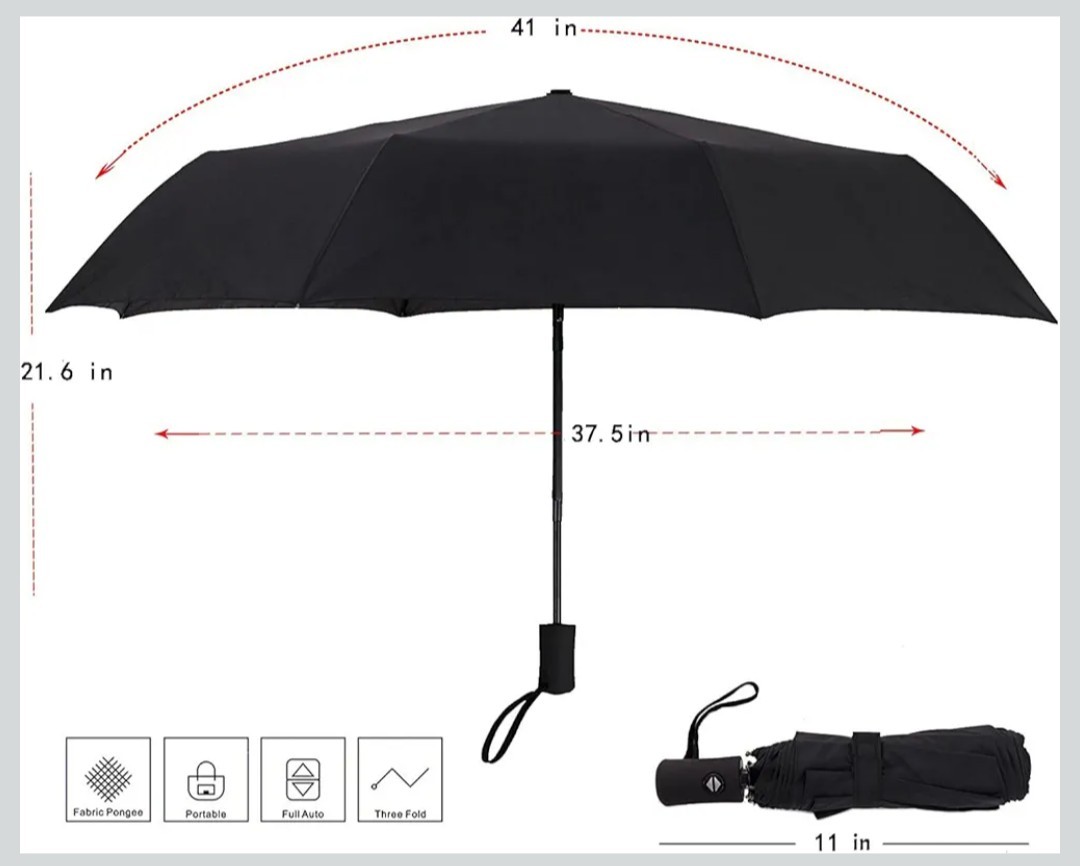 2. COMPACT Travel Umbrellas Windproof Automatic Umbrellas Small Compact UV