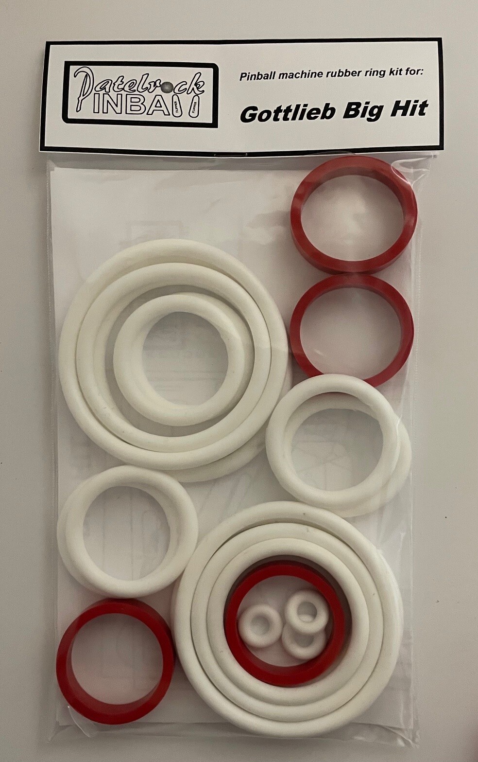 1977 Gottlieb Big Hit Pinball Machine Rubber Ring Kit