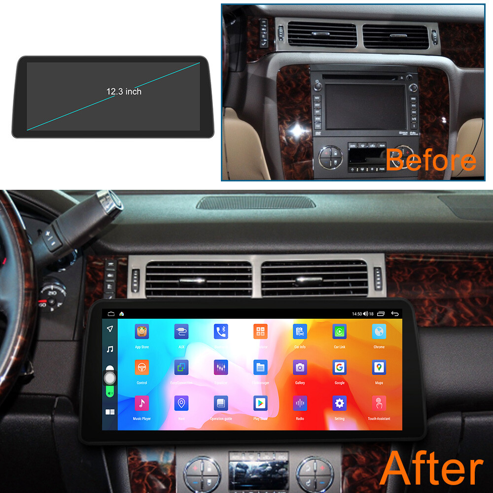 Android 14 For GMC Sierra 2008-2012 Car Radio Player GPS Navigation 8GB+128GB BT