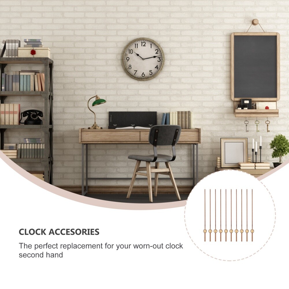 10Pcs Clock Second Hands Wooden Second Hands Replacement Clock Movement New