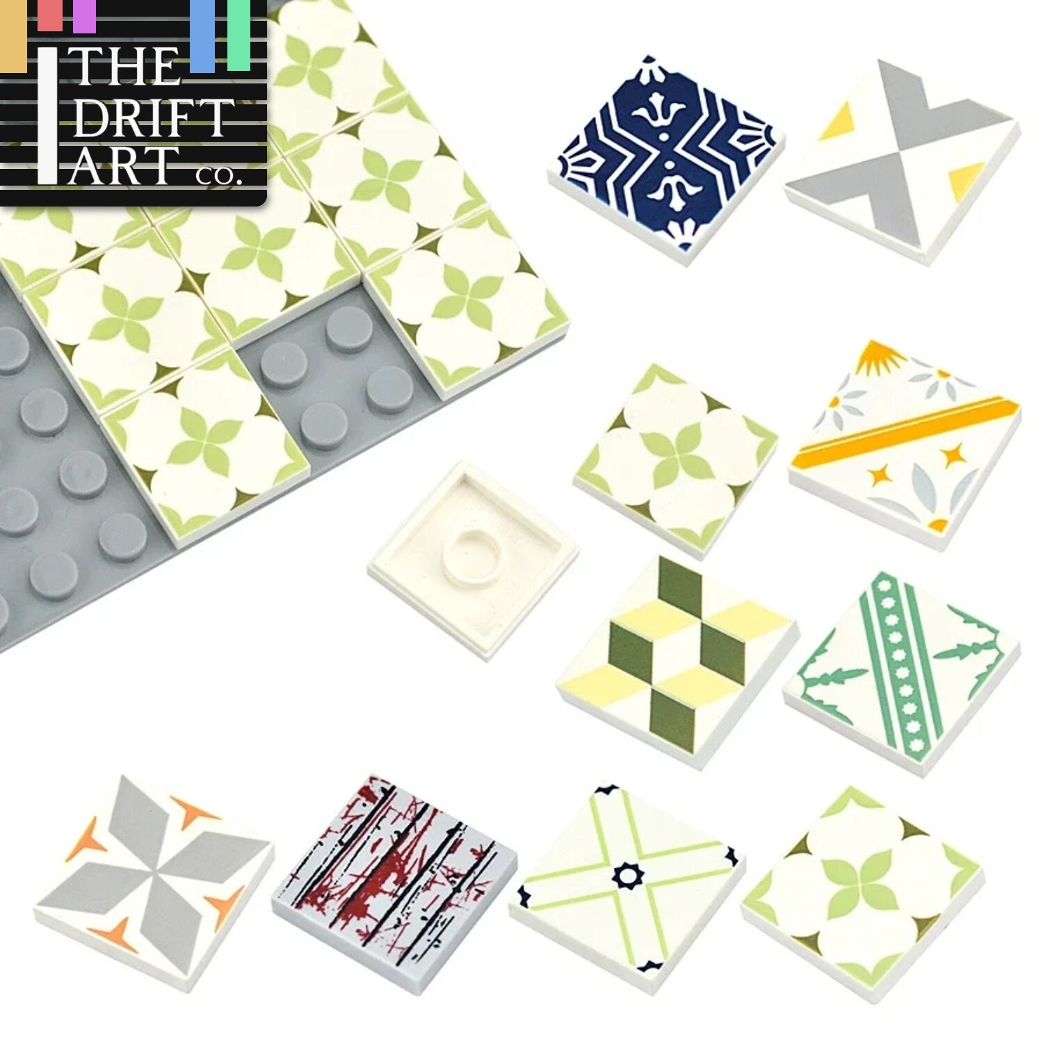 3068 Ceramic Smooth Printed Tile Floor for LEGO Building Blocks Brick Toys DIY