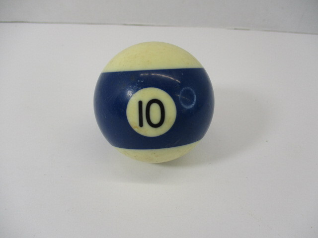 Pool Ball # 10 Blue Stripe 2-1/4" Diameter Single Ball 2.247" Round 10 Billiards