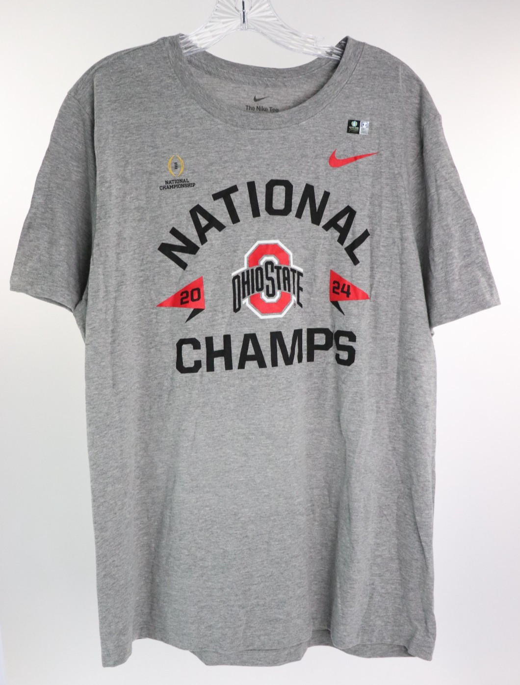 Nike Ohio State Buckeyes T-Shirt 2024 National Champions Champs Men's L NEW