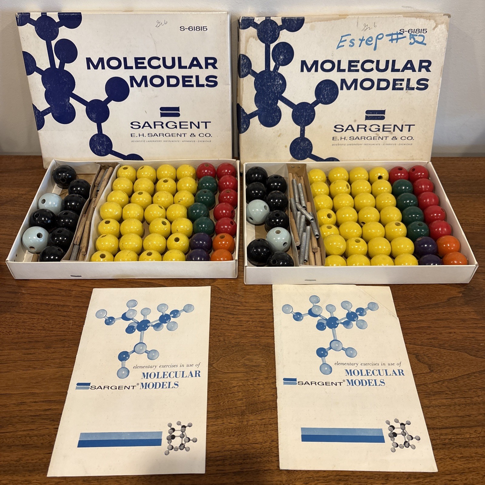 VTG Sargent Molecular Models 2 Set S-61815 Chemistry Educational Toy Scientific