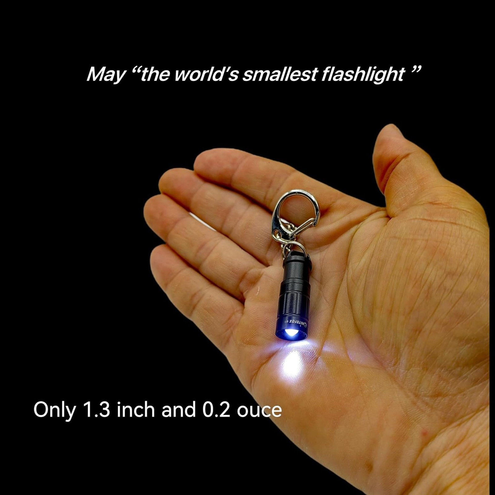Nitefox e1 Smallest Keychain Flashlight Micro Tiny Mini Keychain Light Long-L...