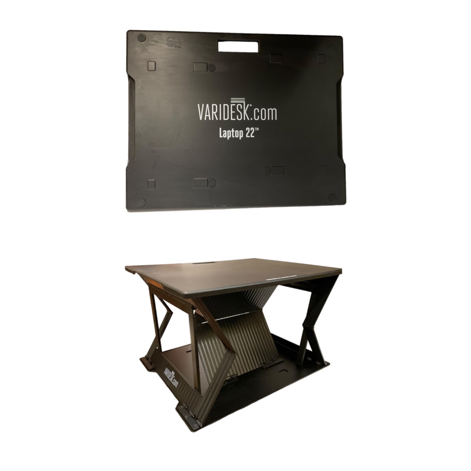 Vari Desk Varidesk Adjustible Collapsible Travel Carry 22x17  Laptop Sit Stand
