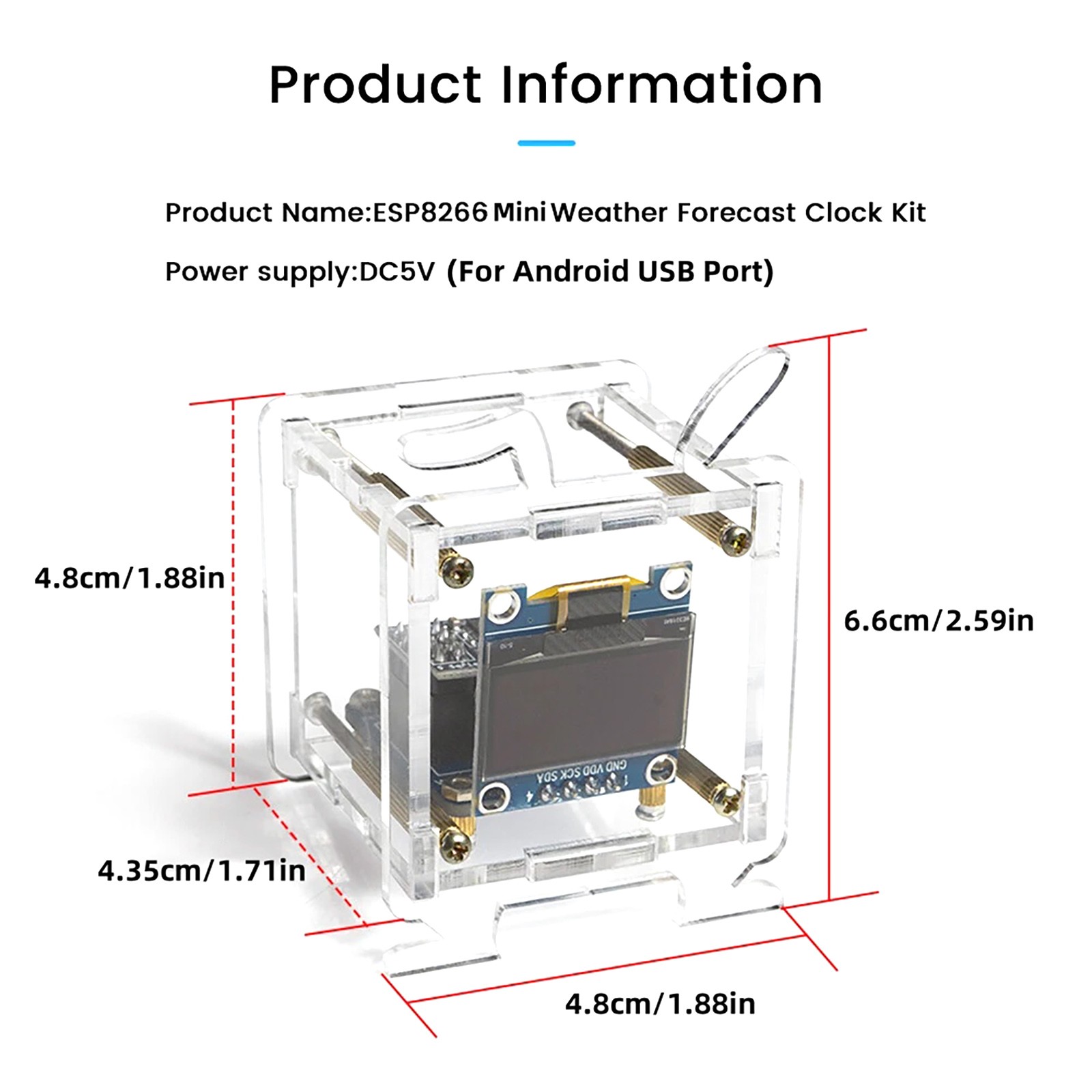 ESP8266 DIY Electronic Kit Equipped with an OLED high-definition display screen