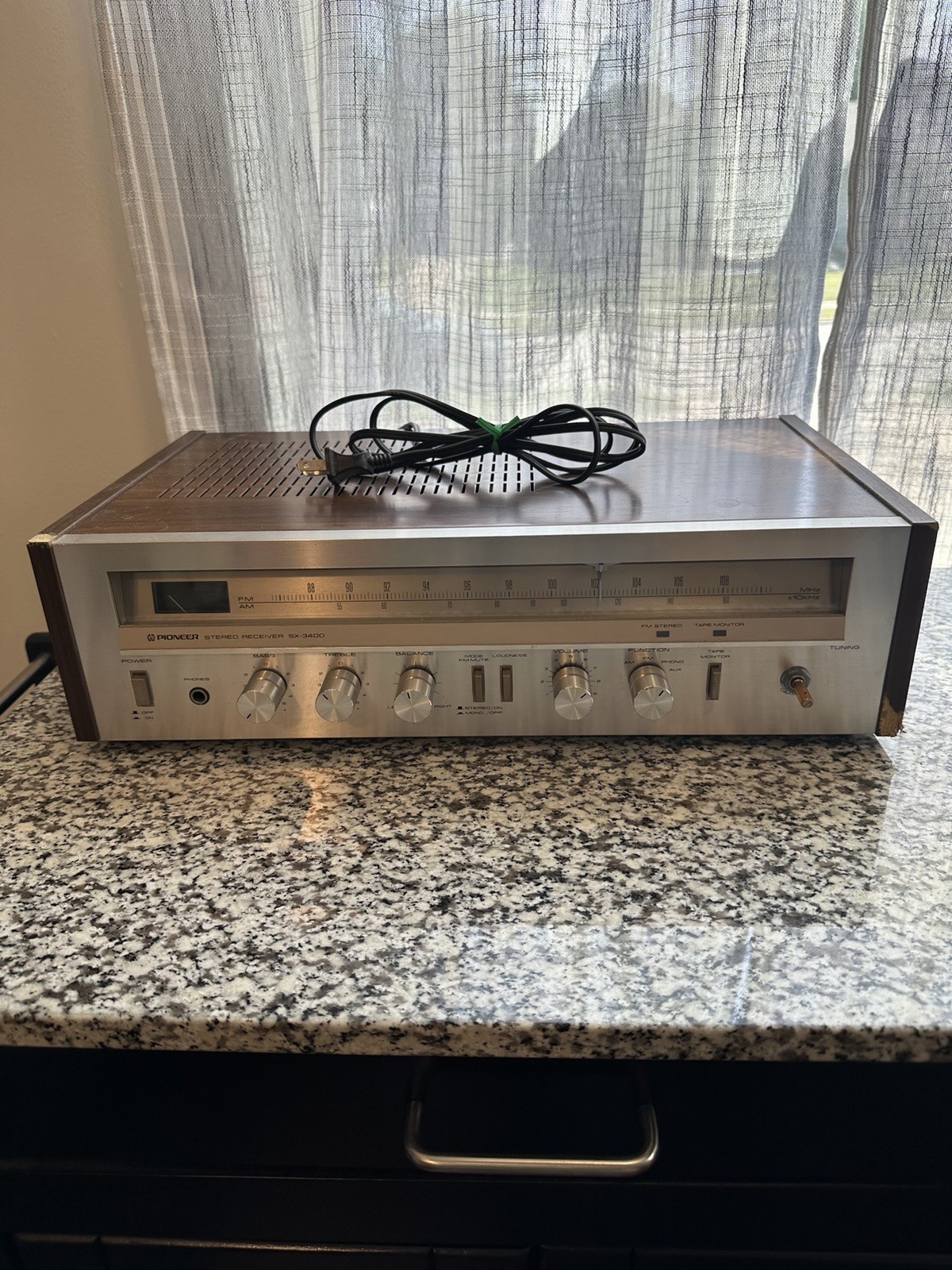 Pioneer SX-3400 AM FM Stereo Receiver VTG Made in Japan