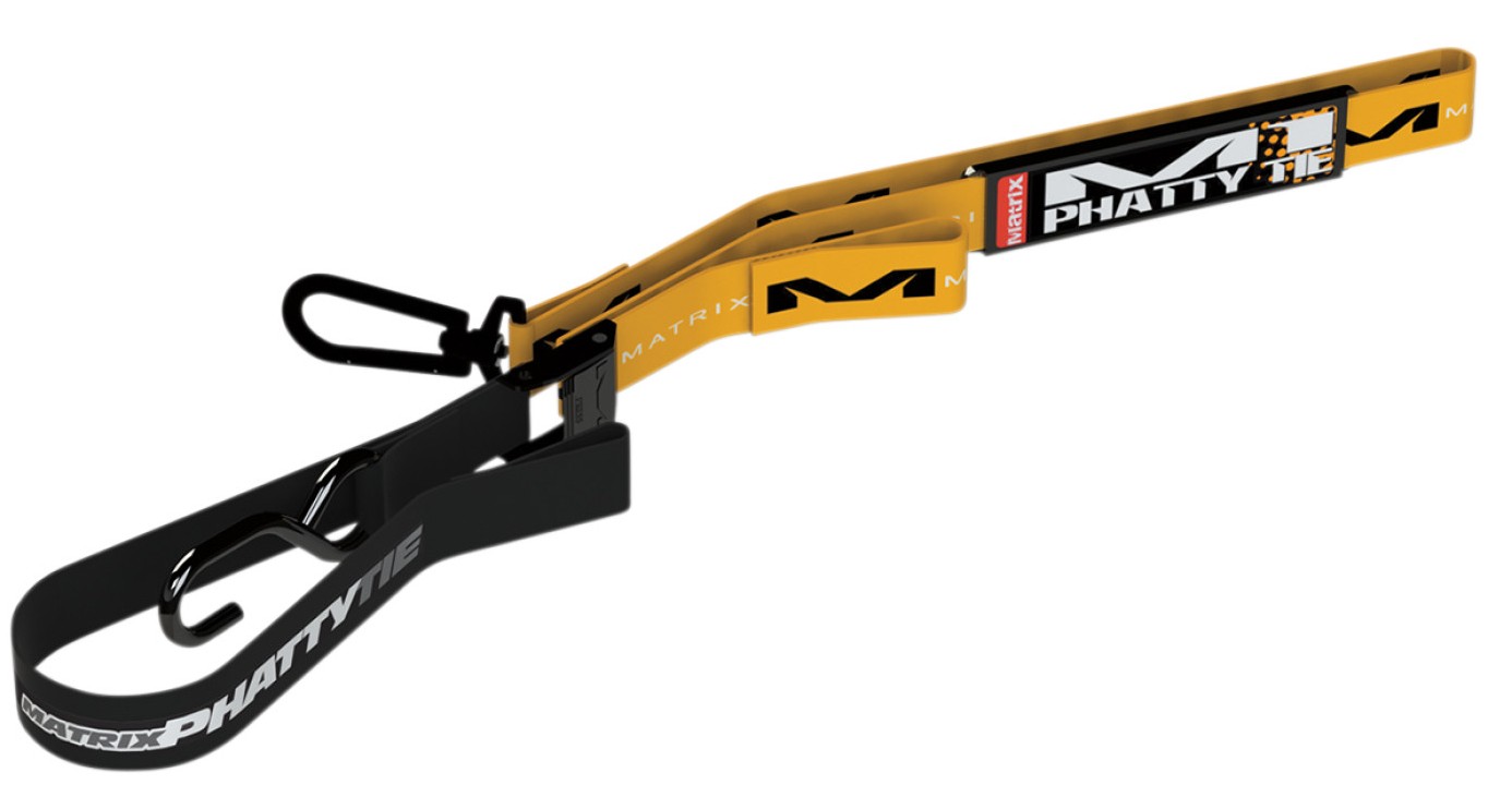 Matrix M1 Phatty 1.5" x 69" Tie Downs Orange/Black (M1-306)