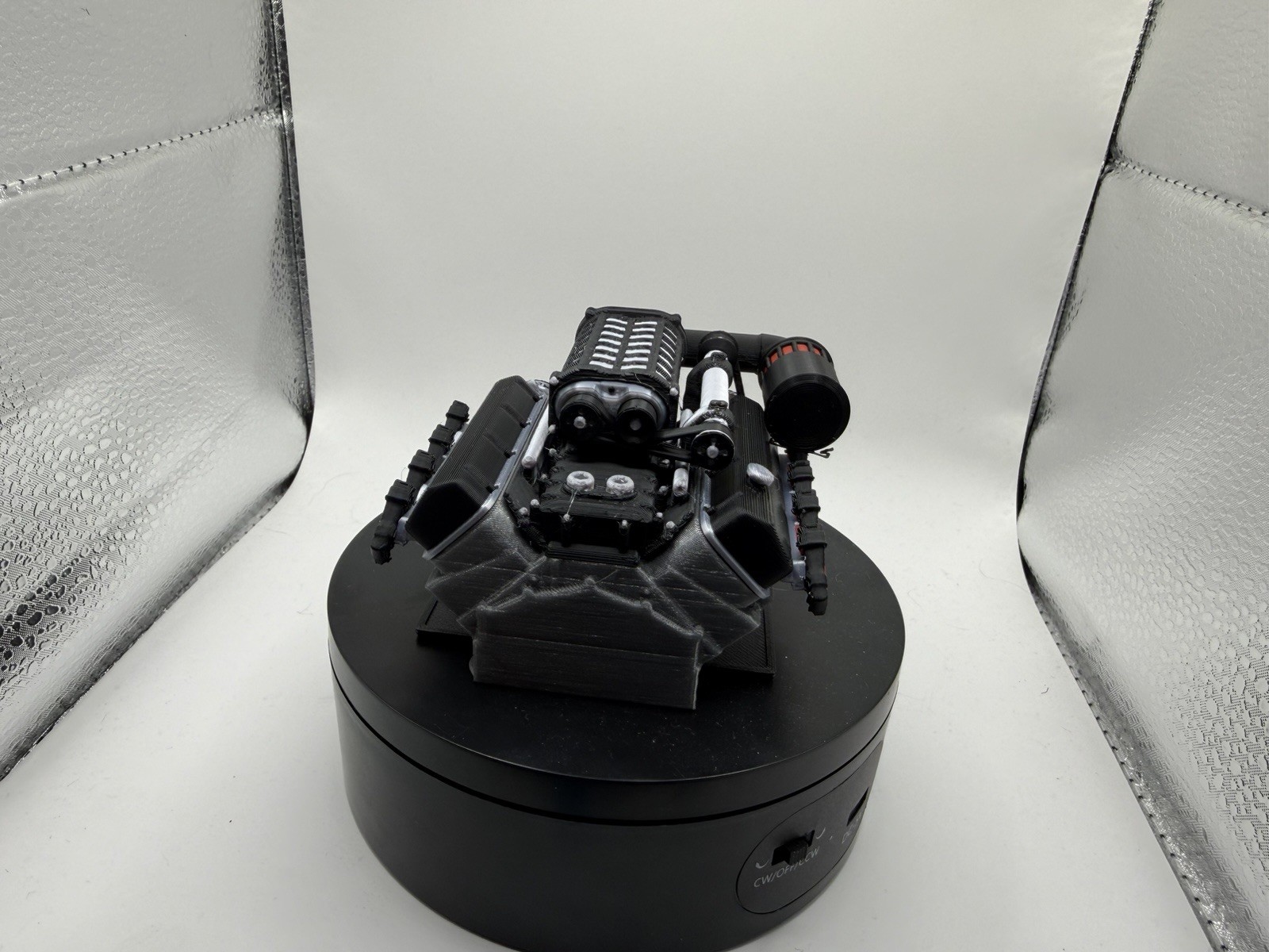 Vanquish H10 Optic Black And silver Engine And Matching Radiator Combo
