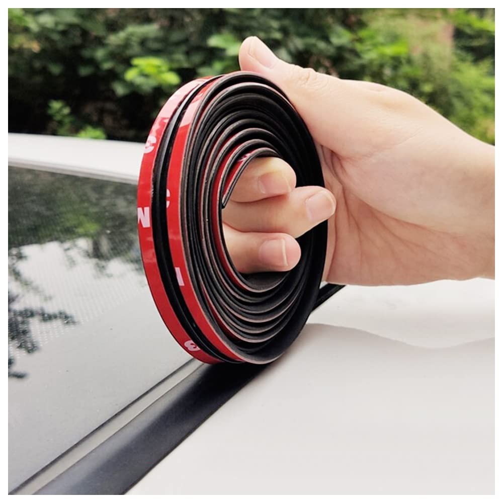 16.4ft/5M Cuttable T-Car Sunroof Cover Seal Rubber Trim,Dust Proof&Weather St...
