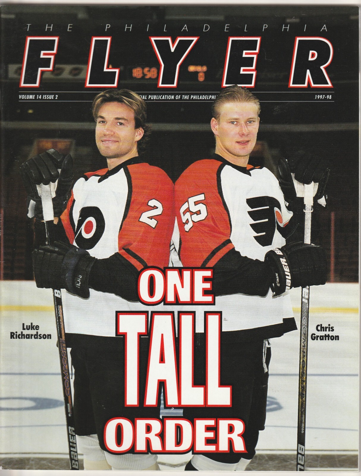 October 1, 1997 Flyers vs Panthers Hockey Program--w/John LeClair Insert