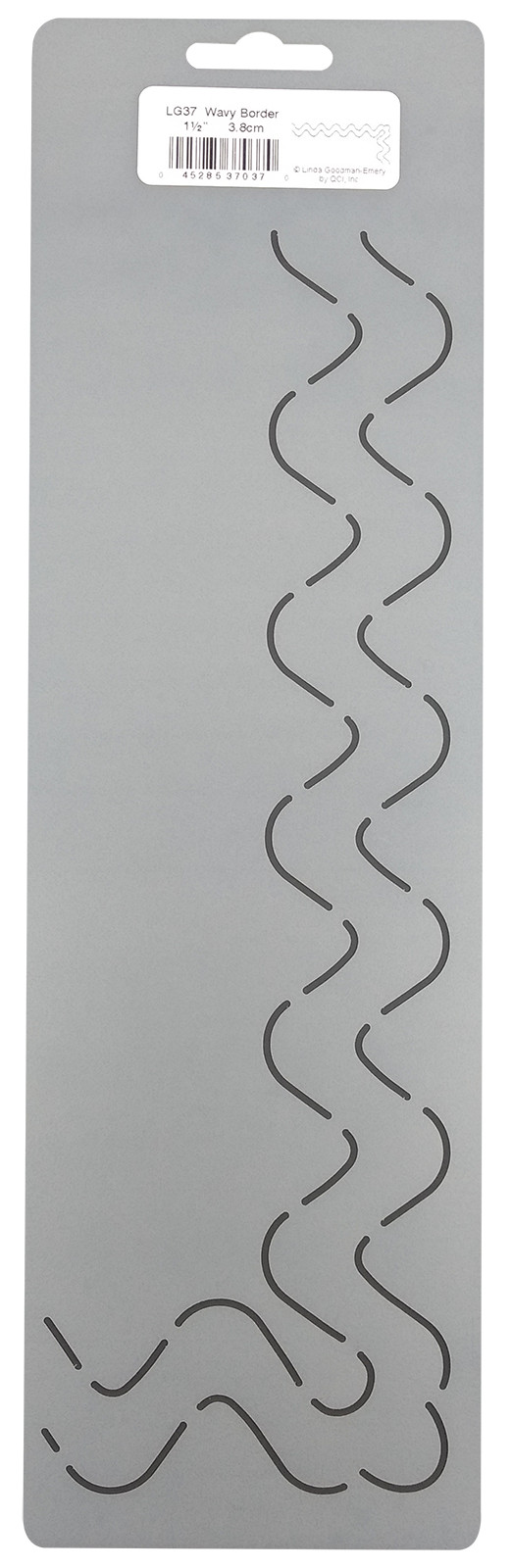 Quilting Stencil Wave Border Wavy Corner Quilt Pattern 1.5"Hand Stipple Template