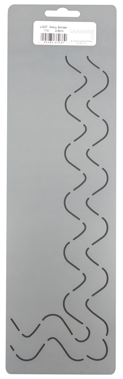 Quilting Stencil Wave Border Wavy Corner Quilt Pattern 1.5"Hand Stipple Template
