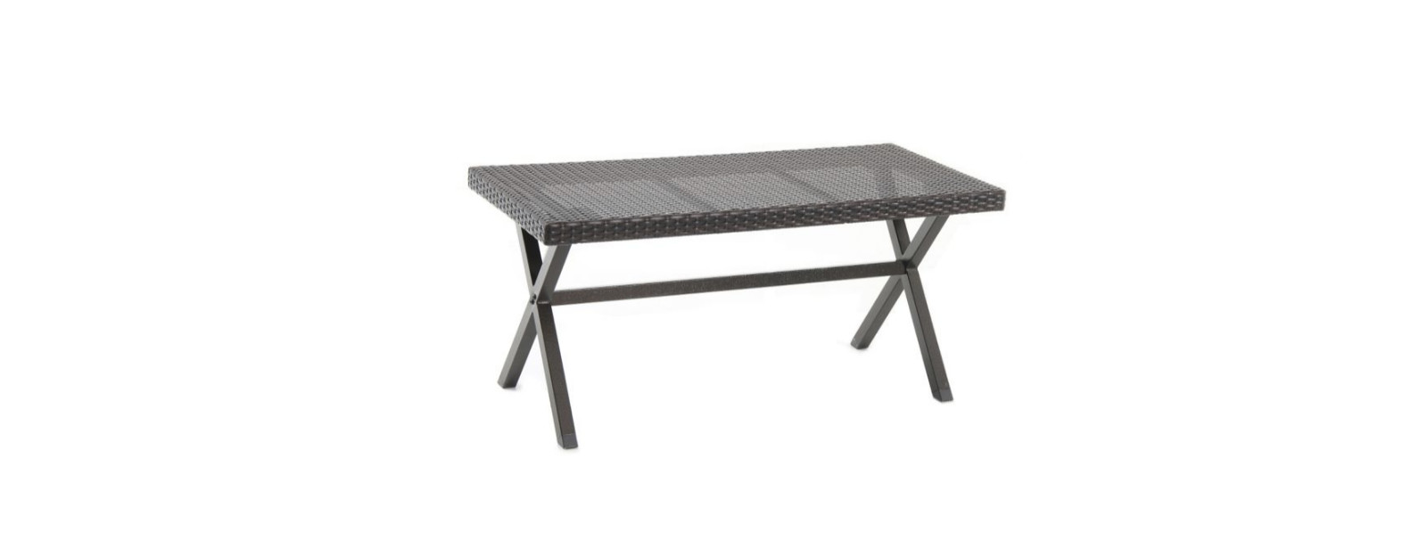 New Wicker Bench KD - Brown