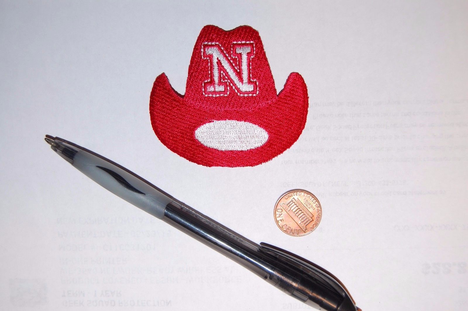 Nebraska Cornhuskers Cowboy Hat 2 3/8" Logo Patch College
