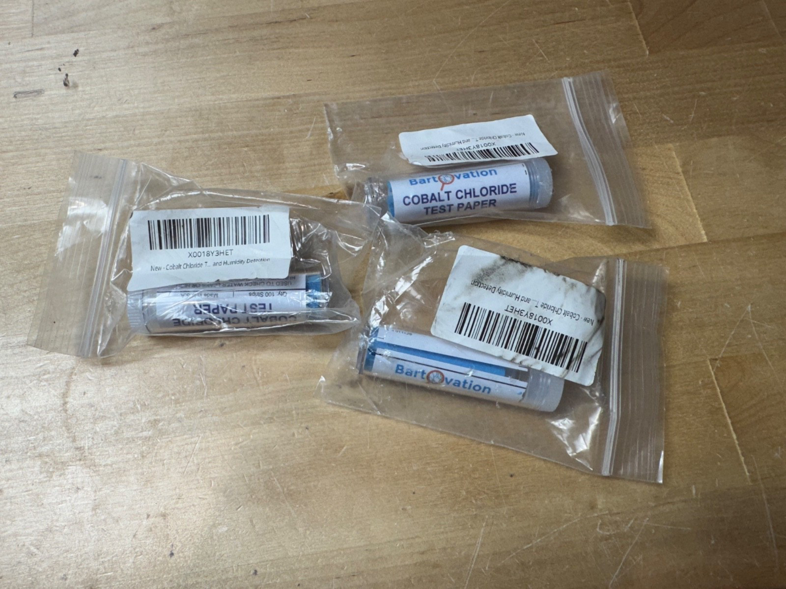 3 Cobalt Chloride Test Paper [Vial of 100 Strips] For Water, Moisture & Humidity