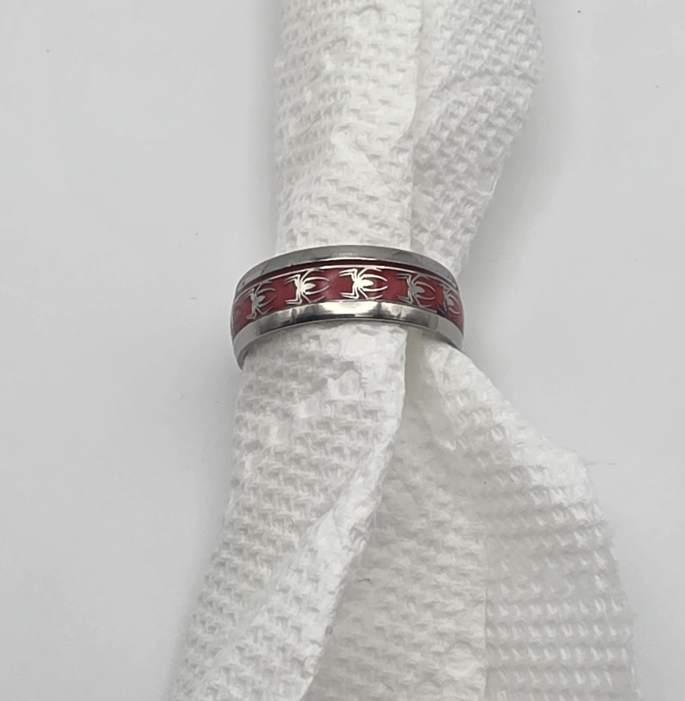 Marvel Spiderman Sterling Silver Ring Size 10