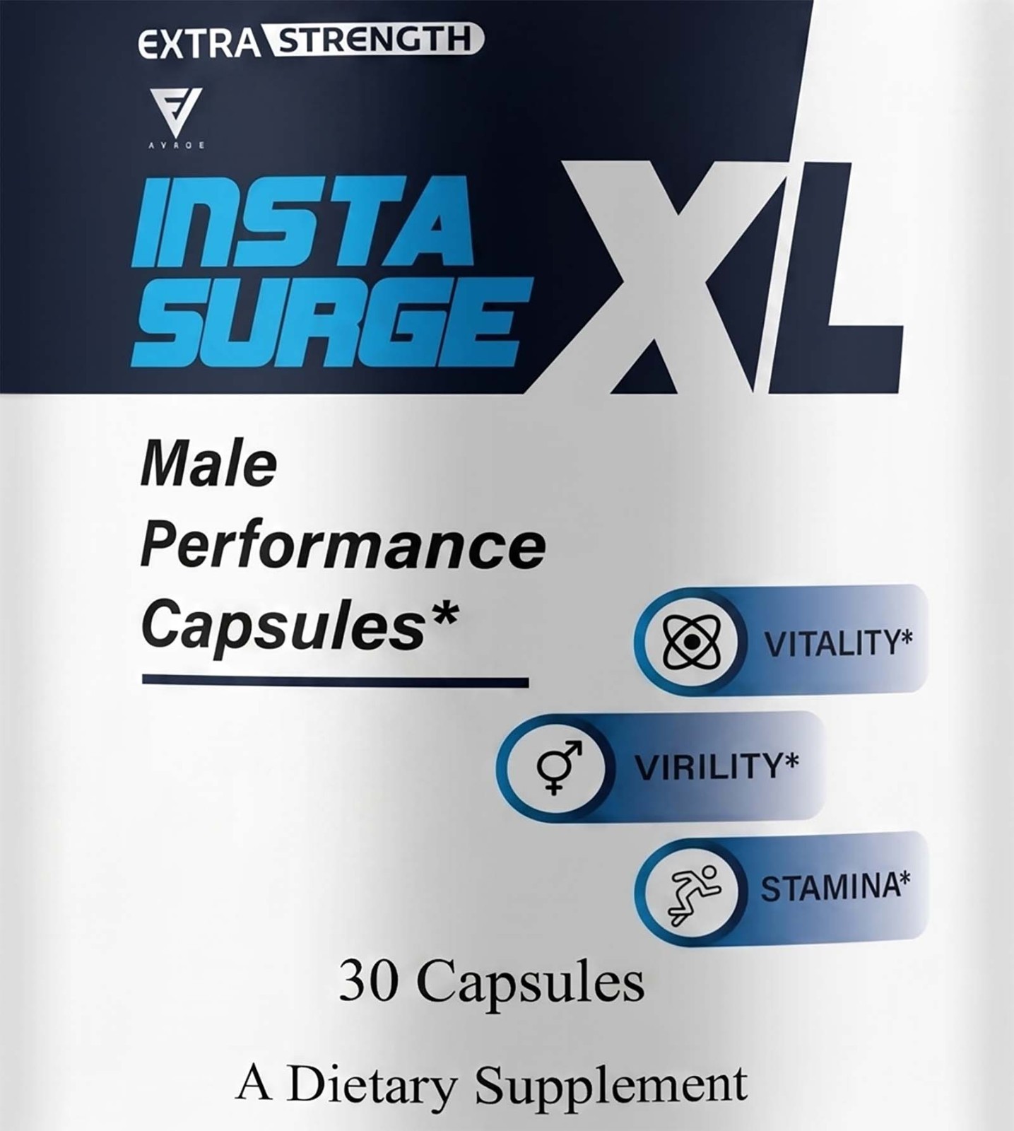 Insta Surge XL Mens Health Support Dietary Supplement 30 Capsules InstaSurge XL