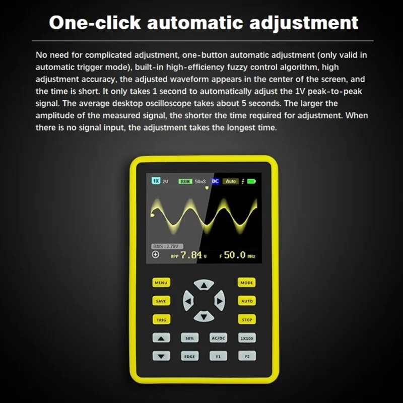 2.4inch Display Oscilloscope for Auto Electronics Waveform Generators
