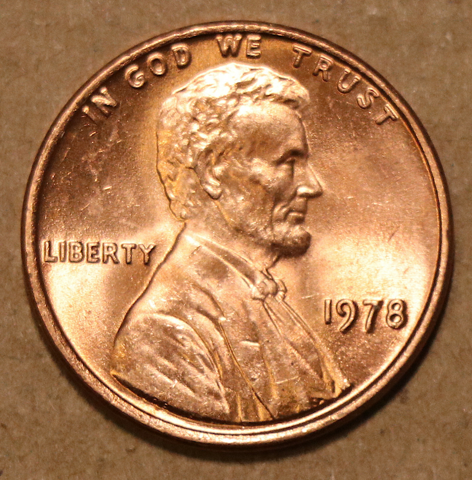 1978 Lincoln Memorial Cents BU