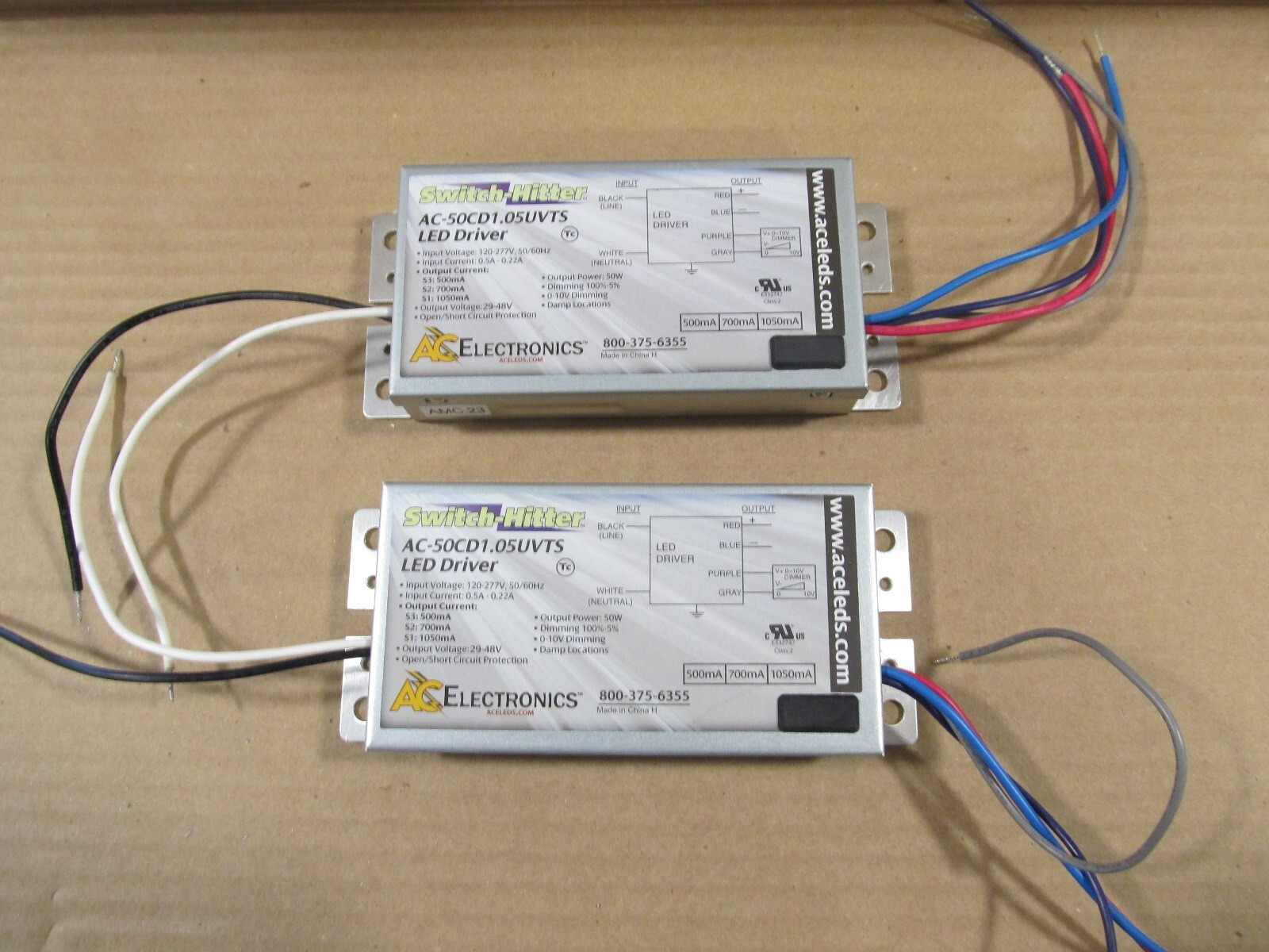 AC Electronics AC-50CD1.05UVTS Switch-Hitter LED Driver