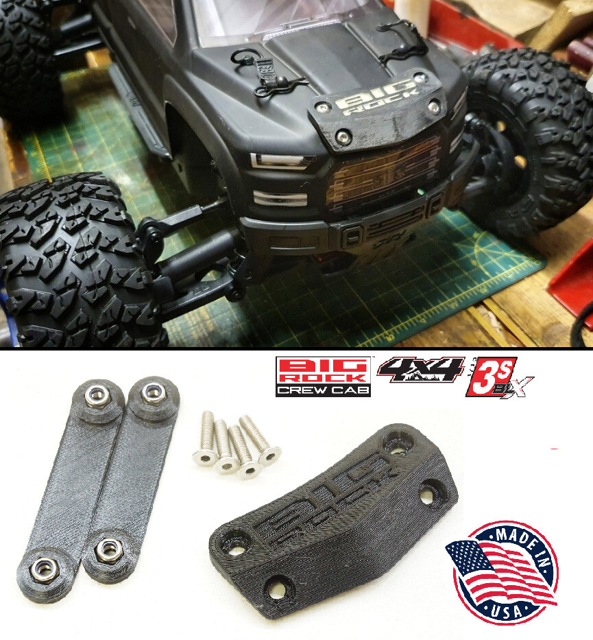 Upgrade Hood Scrape Protection Plate for Arrma Big Rock 3s BLX