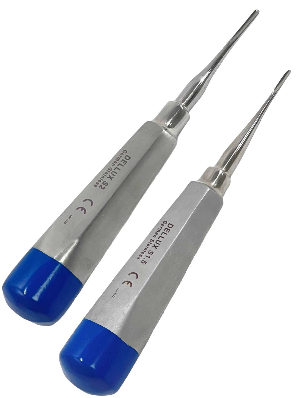 GERMAN DENTAL ELEVATOR EXTRACTING LUXATING APICAL ROOT ELEVATOR 1.5,2MM BLUE STR