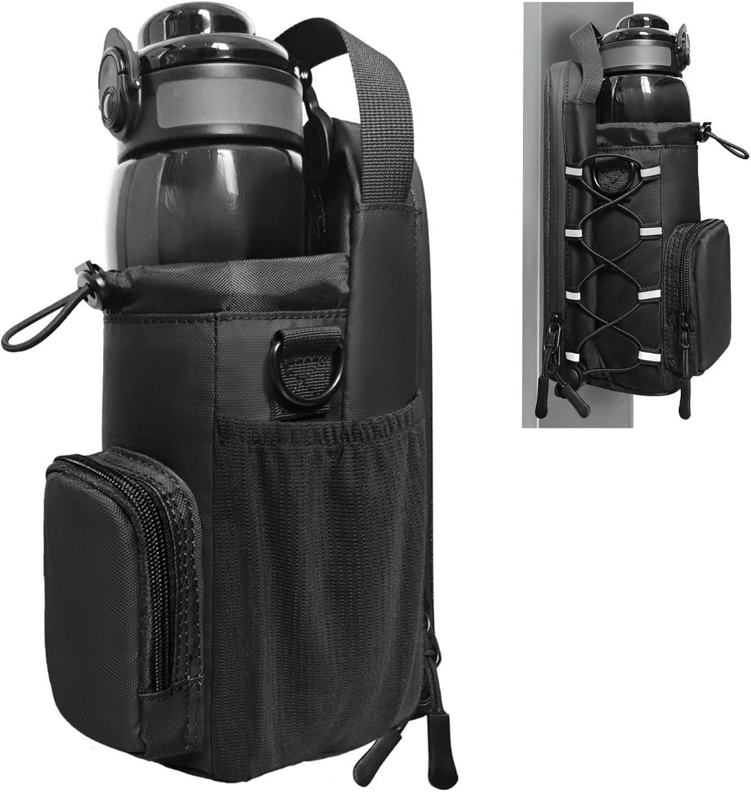 Magnetic Water Bottle Gym Bag with Strong Magnets & Organizer Pouch