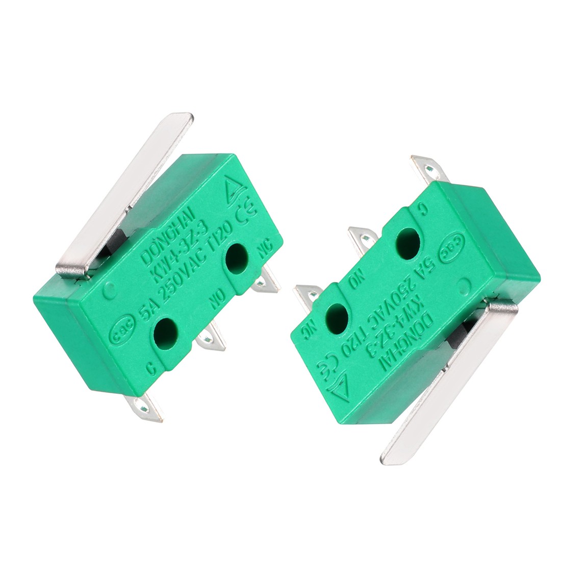 10PCS KW4-3Z-3 Micro Limit Switch Device Momentary SPDT NO NC 3 Terminals