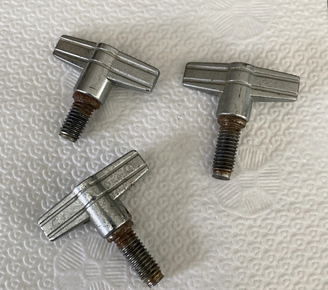 Vintage 80's Tama 8mm Cymbal Stand Wing Bolts And Nuts (Qty Of 3)