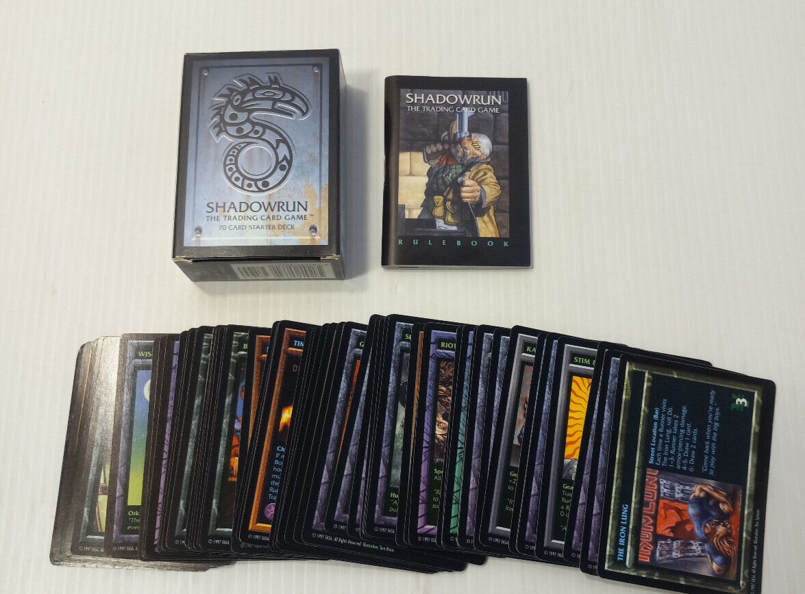 Shadowrun Trading Card Game Limited Edition Starter Deck Pre-Owned Unplayed 1997