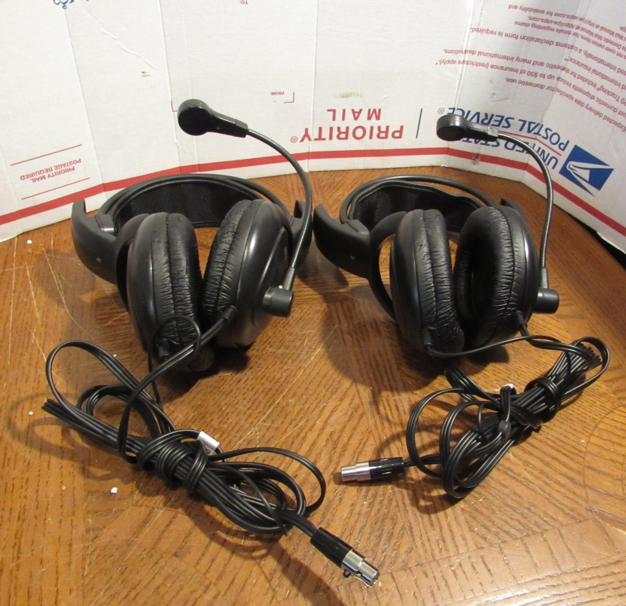 lot of 2 SB-40 Koss One Ear Headset XLR Female 4 Prong pictures