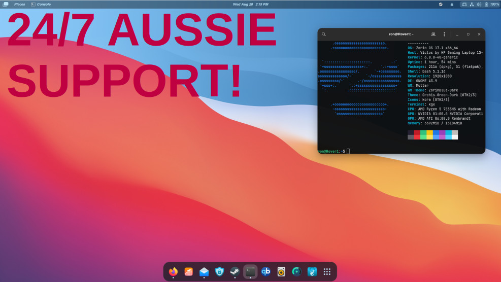 Zorin OS Linux Bootable USB Flash Drive Fast Speed Latest Version Desktop Laptop