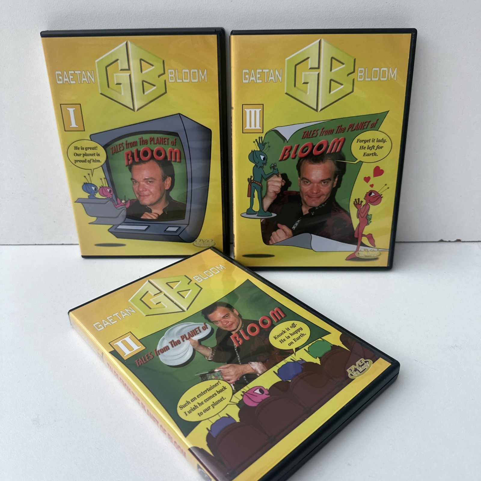 Rare Magic Set GAETAN BLOOM'S TALES FROM THE PLANET OF BLOOM VOLUME 1-3 DVD SET
