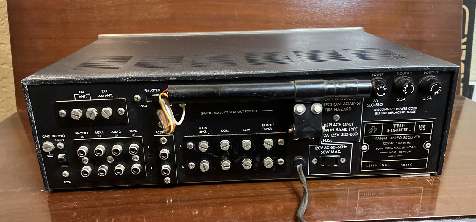 The Fisher 195 STEREO Solid State AM/FM Receiver