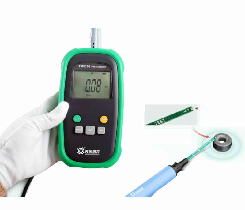 Tesla Gauss Meter Surface Magnetic Flux Meter With Radial Hall Probe 2% Accuracy