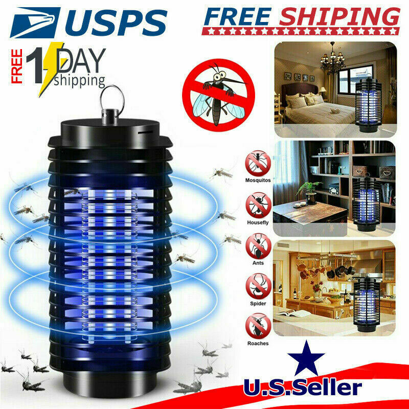 Electric Mosquito Fly Bug Insect Killer Zapper Light UV LED Trap Pest Control
