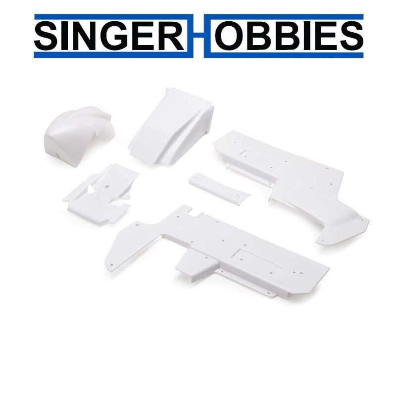 LOSI LOS-1890 Body Panel Set, WHITE : 22S Sprint Car HH