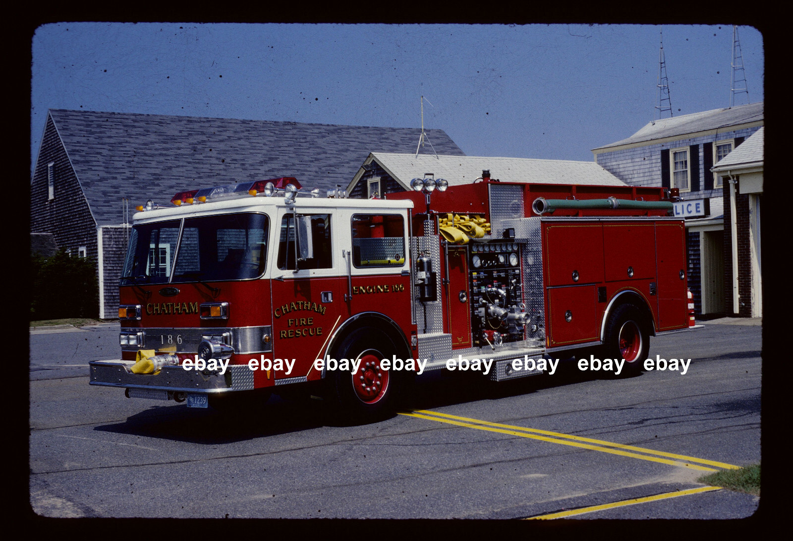 Chatham MA 1989 Pierce Arrow pumper Fire Apparatus Slide..