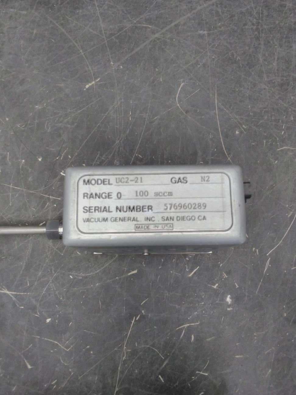 Vacuum General Ultra Flow Precision Mass Flow Controller (70.75-279-13.75)