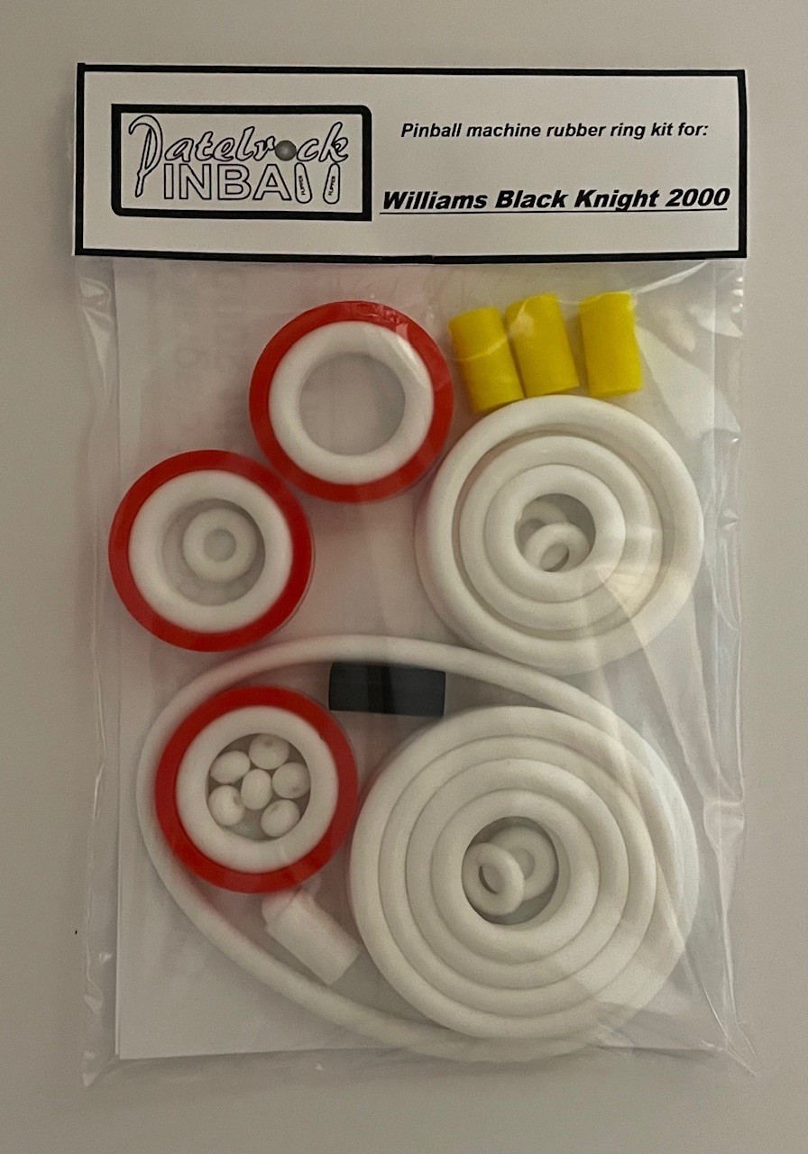 1989 Williams Black Knight 2000 Pinball Machine Rubber Ring Kit