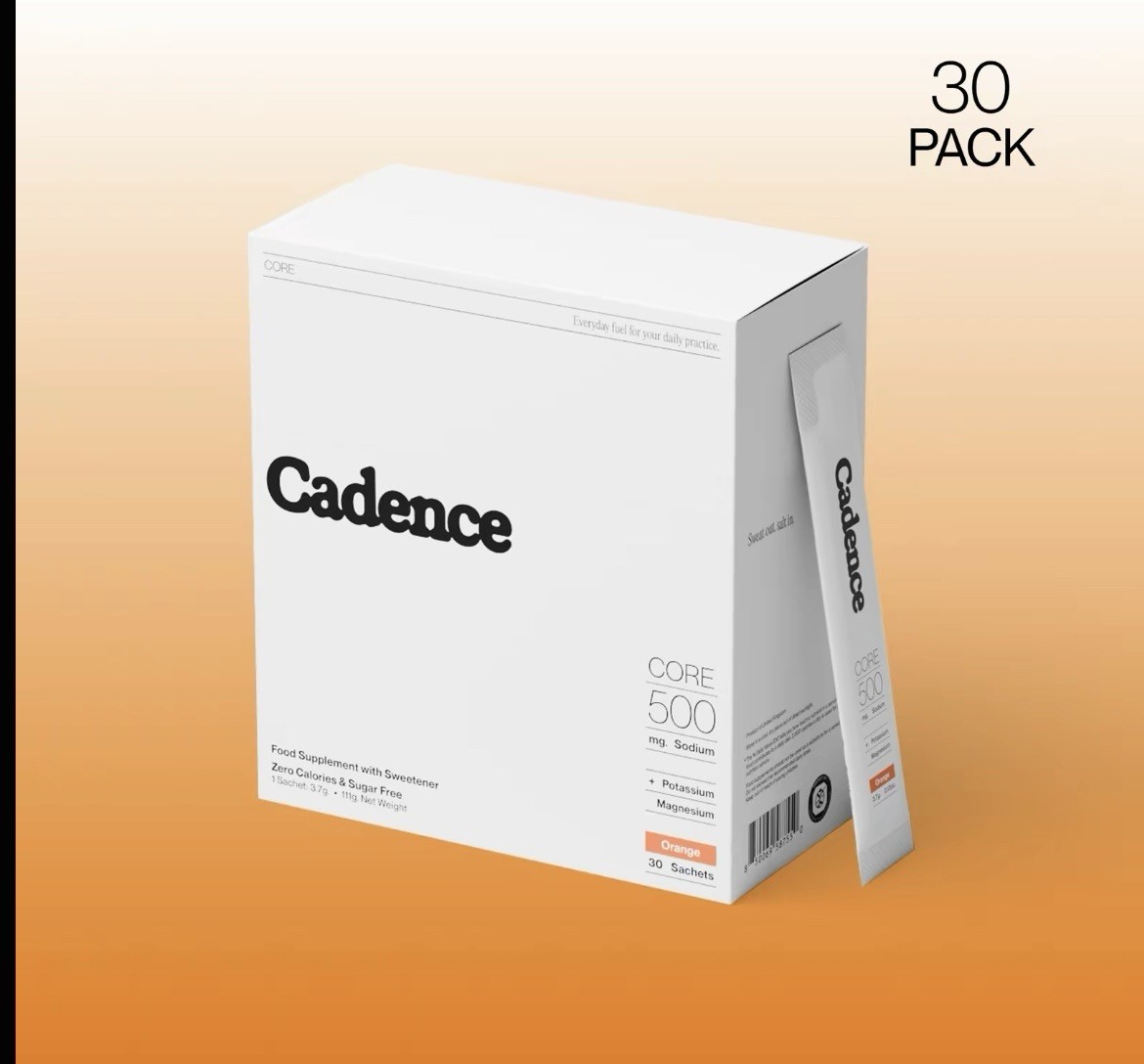 Cadence Core Electrolyte Hydration Supplement Orange 30 Sachets