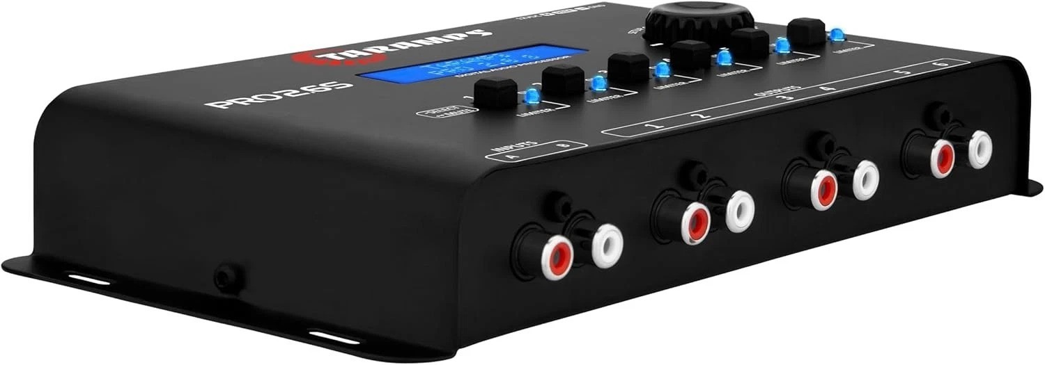 Compact Pro 2.6S DSP Equalizer - 18K Ohm RCA Output for Car Audio Systems